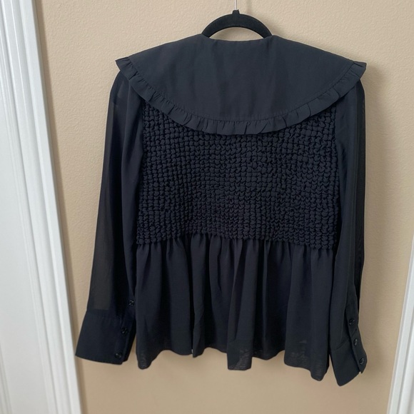 Ganni Phantom Ruffled Collar Blouse - Picture 8 of 14